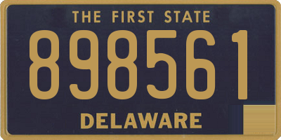 DE license plate 898561