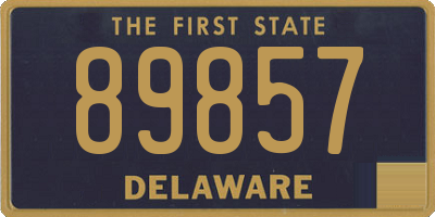 DE license plate 89857