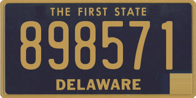 DE license plate 898571