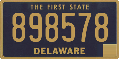 DE license plate 898578