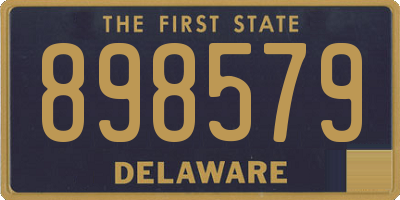 DE license plate 898579