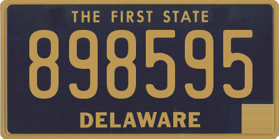 DE license plate 898595