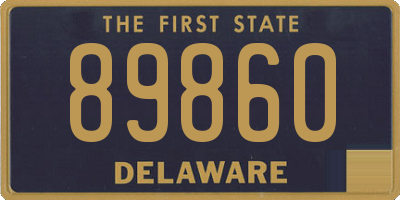 DE license plate 89860