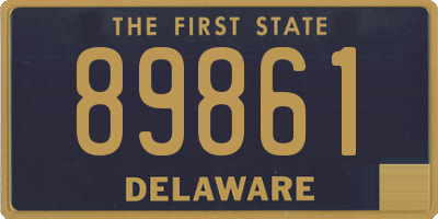 DE license plate 89861