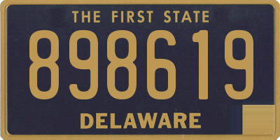 DE license plate 898619