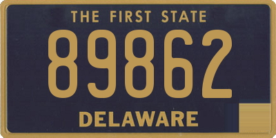 DE license plate 89862