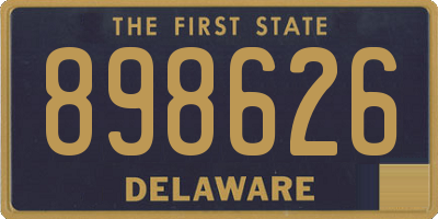 DE license plate 898626