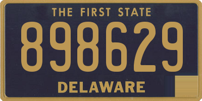 DE license plate 898629