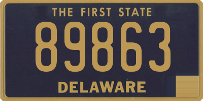 DE license plate 89863