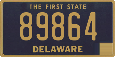 DE license plate 89864
