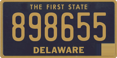 DE license plate 898655