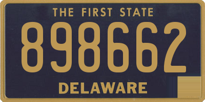 DE license plate 898662