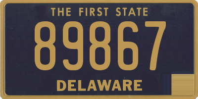 DE license plate 89867