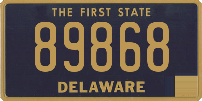 DE license plate 89868