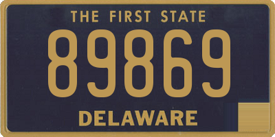 DE license plate 89869