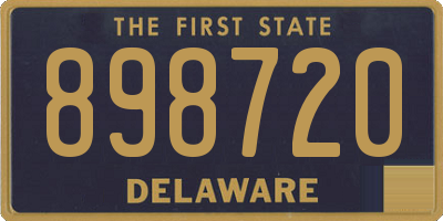 DE license plate 898720