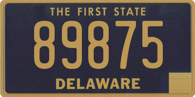 DE license plate 89875