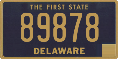 DE license plate 89878