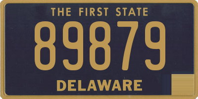 DE license plate 89879