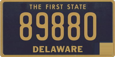 DE license plate 89880