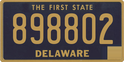 DE license plate 898802
