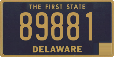 DE license plate 89881