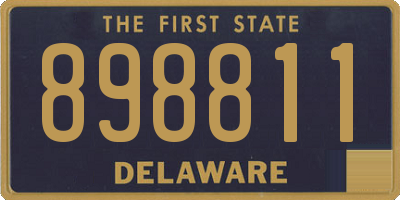 DE license plate 898811