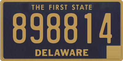 DE license plate 898814