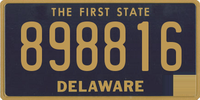 DE license plate 898816