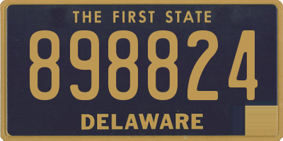 DE license plate 898824
