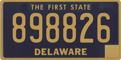 DE license plate 898826