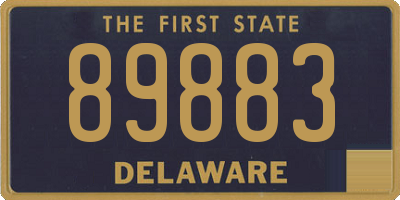 DE license plate 89883