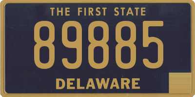 DE license plate 89885
