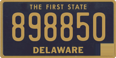 DE license plate 898850