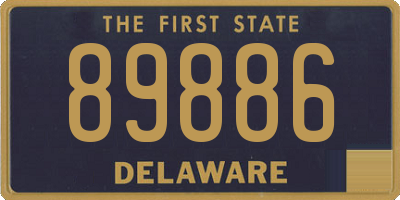 DE license plate 89886
