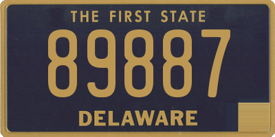 DE license plate 89887