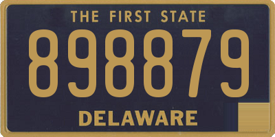 DE license plate 898879