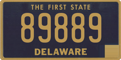 DE license plate 89889