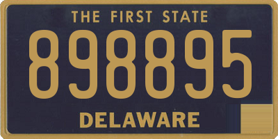 DE license plate 898895