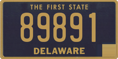 DE license plate 89891