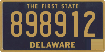 DE license plate 898912
