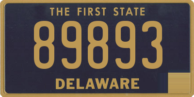 DE license plate 89893