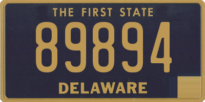 DE license plate 89894