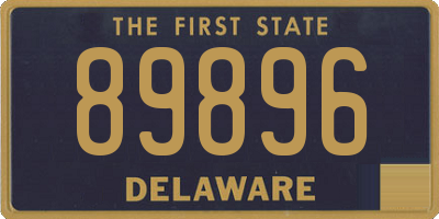 DE license plate 89896