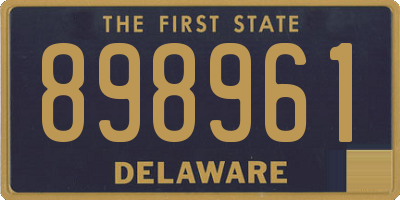 DE license plate 898961