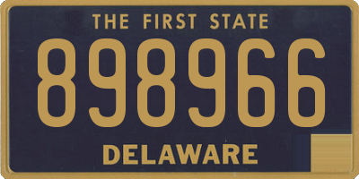 DE license plate 898966