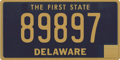 DE license plate 89897