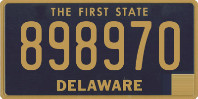 DE license plate 898970