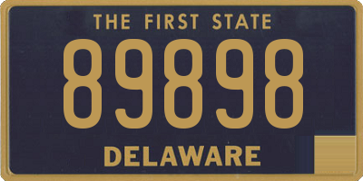 DE license plate 89898