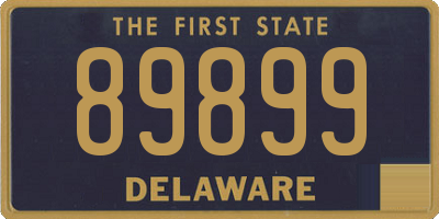 DE license plate 89899